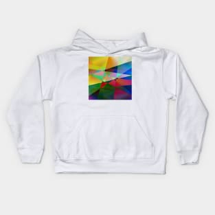 multicolored texture design Kids Hoodie